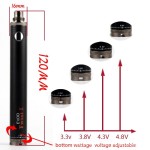 EVOD eGo Twist II Μπαταρία Μεταβλητής Τάσης VV 1300mAh